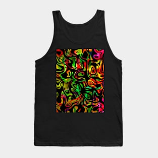 Trippy Flow Abstract Design Tank Top